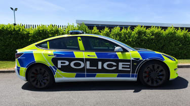 Tesla Model 3 police car